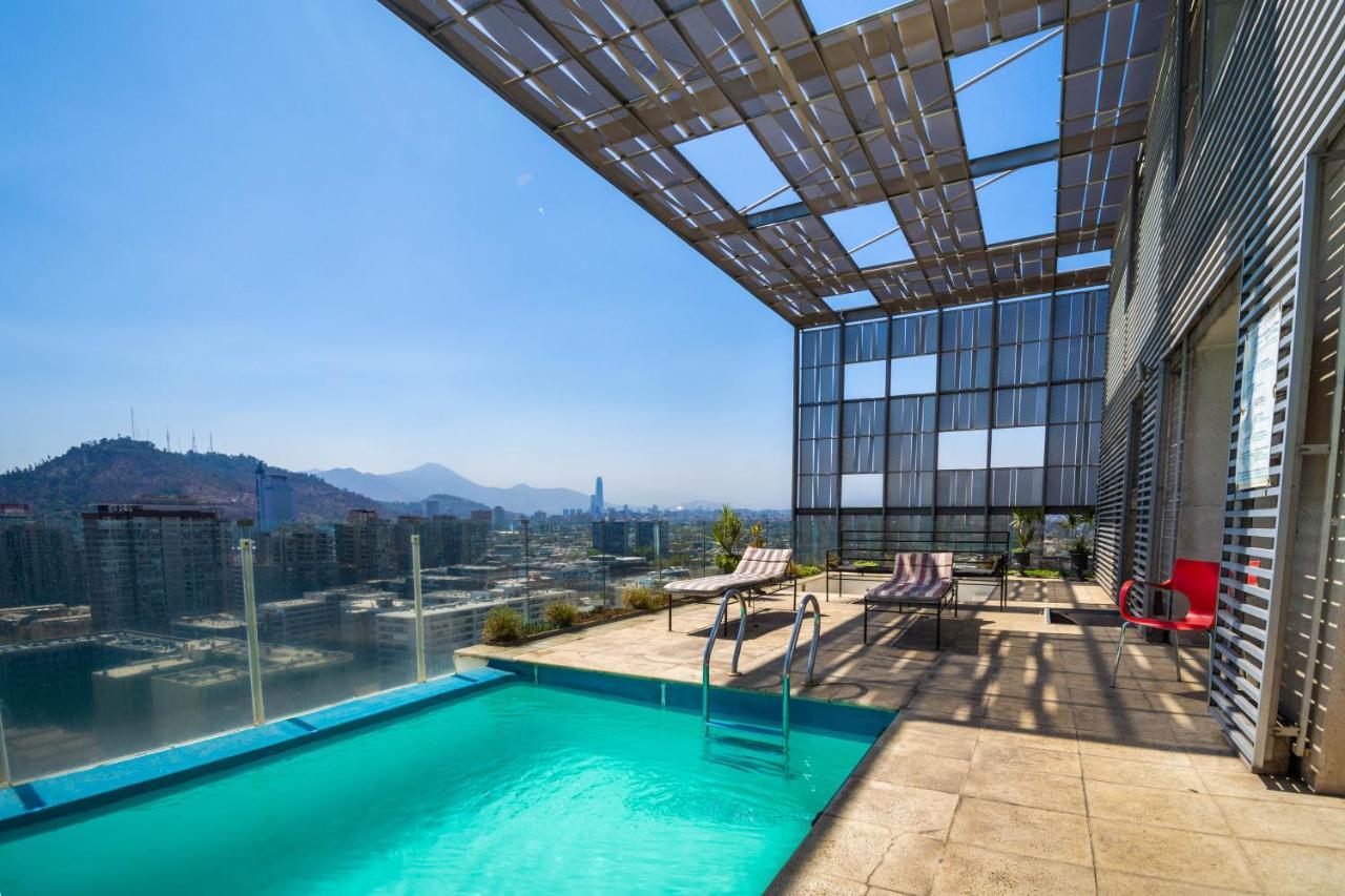 Tribeca Twin Room - Studio With Pool, Wifi, Ac Santiago de Chile Exteriér fotografie