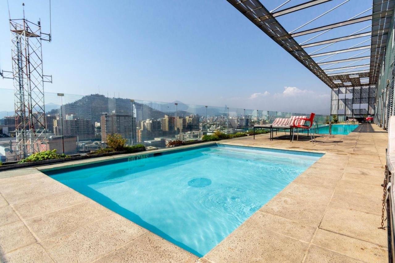 Tribeca Twin Room - Studio With Pool, Wifi, Ac Santiago de Chile Exteriér fotografie