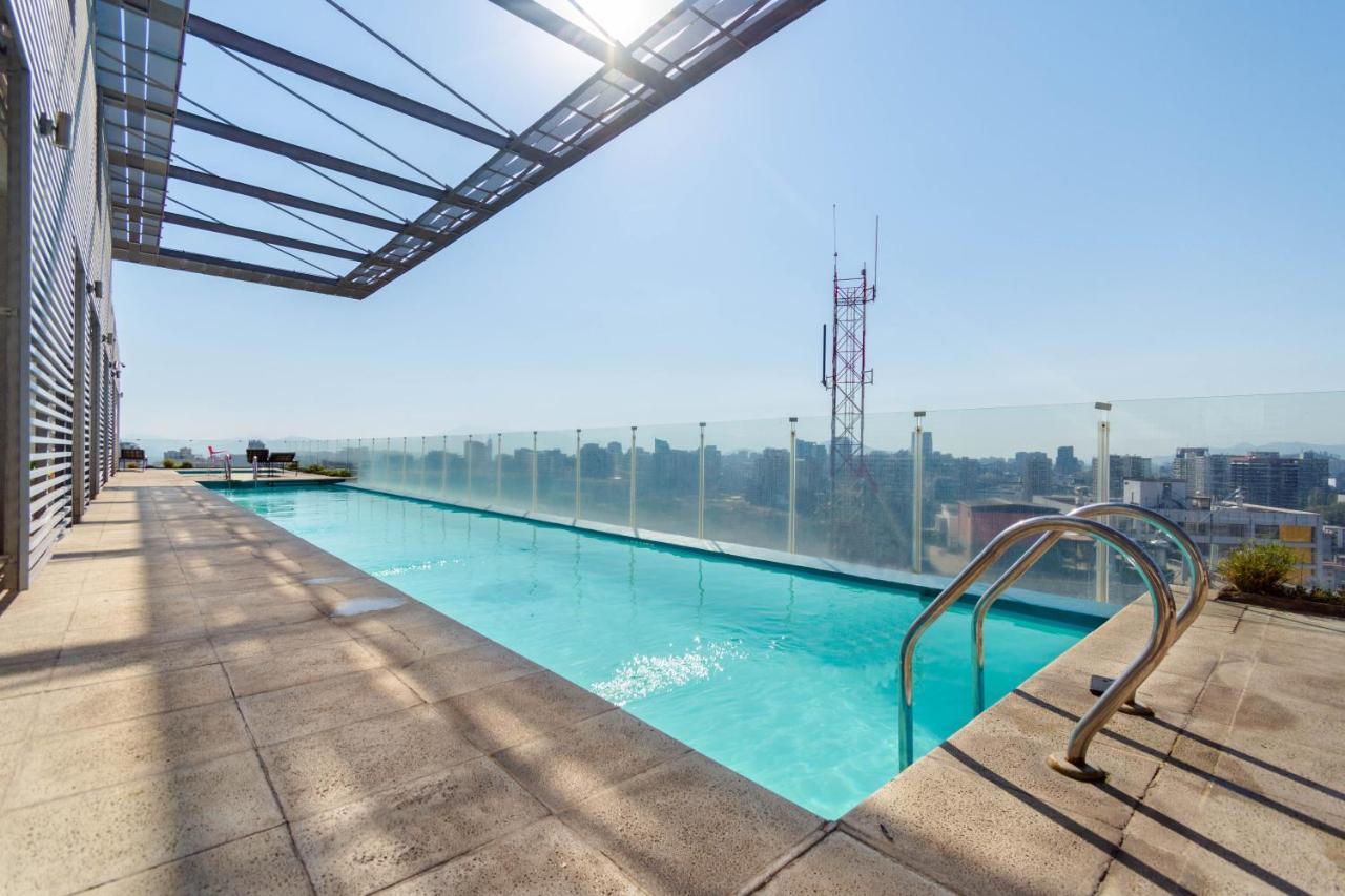 Tribeca Twin Room - Studio With Pool, Wifi, Ac Santiago de Chile Exteriér fotografie