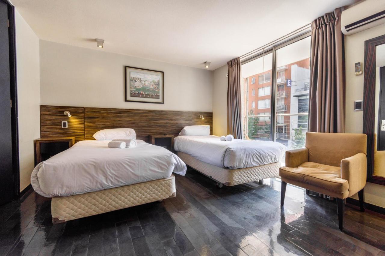 Tribeca Twin Room - Studio With Pool, Wifi, Ac Santiago de Chile Exteriér fotografie